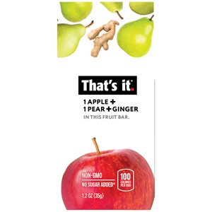 هذا هو لوح الفواكه 1 تفاح + 1 كمثرى + زنجبيل 35جم