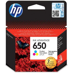 HP 650 Tri-Color Ink Cartridge CZ102AE