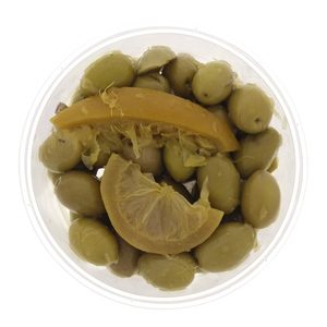 Moroccan Green Olives with Lemon 300g Approx. Weight