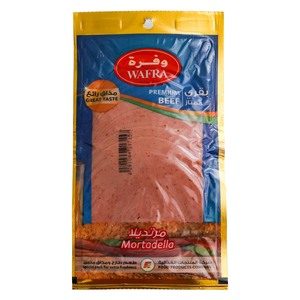 Wafra Premium Beef Mortadella Plain 200g