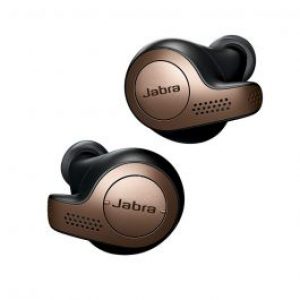 سماعة لاسلكية داخل الأذن Jabra Elite 65t باللونين الأسود والنحاسي من جبرا