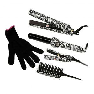 مجموعة تصفيف الشعر من جوسي ايبر – 19ملم – ابيض زيبرا