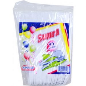 ملاعق قطار العائلة بلاستيك 50حبه