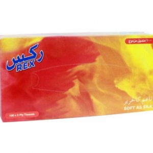 مناديل وجه ركس 100حبه