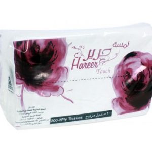 مناديل وجه لمسة حرير كيس 200حبه
