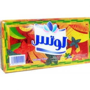 مناديل وجه لوتس 100حبه