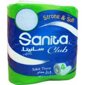 ورق حمام كلوب 4رول