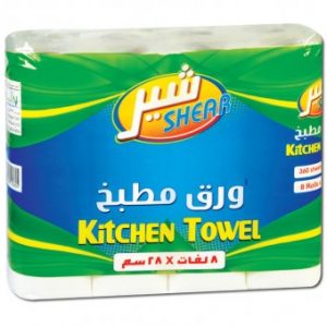 ورق مطبخ شير 8ورل 28سم