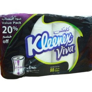 ورق مطبخ كلينكس 4رول 90سم