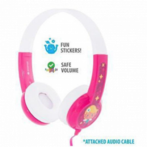 BuddyPhones Connect On-Ear Wired Headphones - Pink