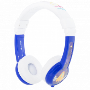BuddyPhones - Explore Foldable Headphones with Mic - Blue