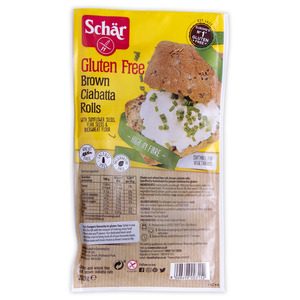 Schar Brown Ciabatta Rolls 200g