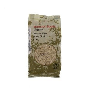 انفنتي فودز أرز بني طويل الحبة عضوي ٥٠٠ جم