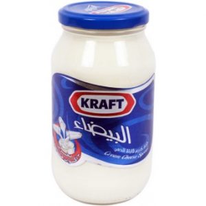 جبن كرافت بيضاء كاسات 500جرام