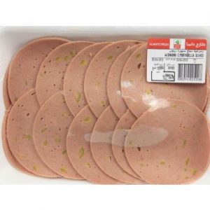 مرتديلا دجاج سنيوره زيتون