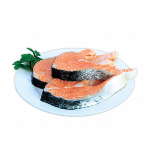 سمك ستيك سالمون وسط 500 غرام 