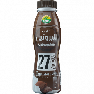 حليب شراب الزبادي اليوناني الغني بالبروتين بنكهة الشوكولاتة