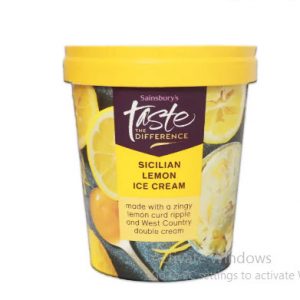سنسبري ايس كريم بالليمون الصيقلي