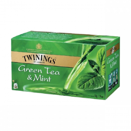 أكياس شاي أخضر بالنعناع – 1.5 غرام