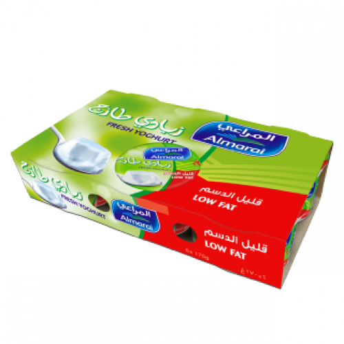 زبادي طازج قليل الدسم – 170×6 غرام