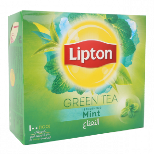 أكياس الشاي الاخضر بالنعناع – 100 × 1.5 غرام
