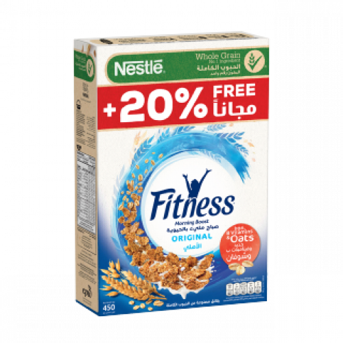 فيتنس الأصلي رقائق من الحبوب الكاملة – 450 غرام 20% مجاناً
