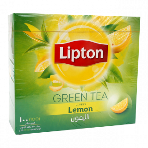 أكياس الشاي الاخضر بالليمون – 100 × 1.5 غرام