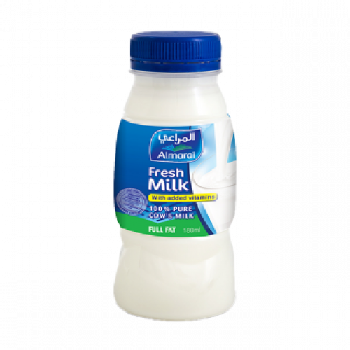 حليب طازج كامل الدسم مدعم بالفيتامينات – 180 مل