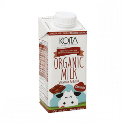 حليب الشوكولاتة العضوي قليل الدسم – 200 مل