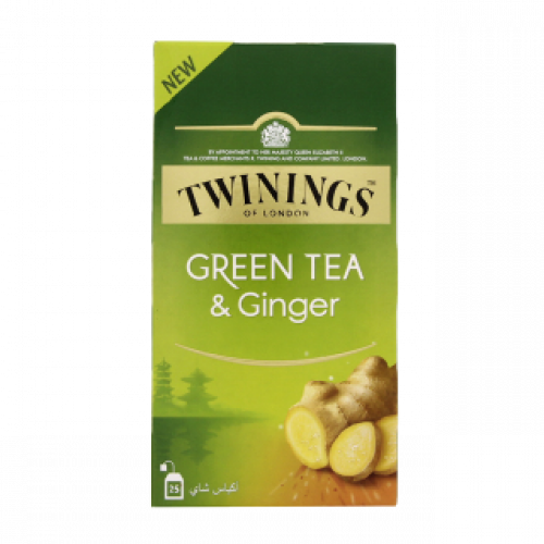 أكياس شاي أخضر بالزنجبيل – 25 حبة