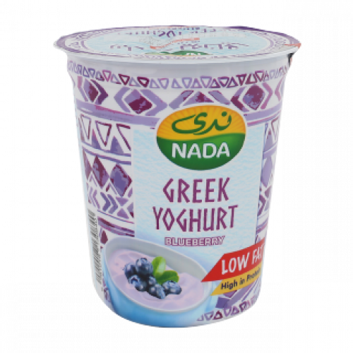 زبادي يوناني بالتوت الأزرق بروتين أكثر و دسم أقل – 360 غرام