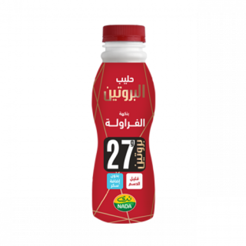 شراب الزبادي اليوناني الغني بالبروتين بنكهة الفراولة – 320 مل