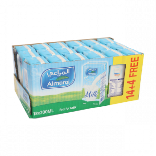 حليب كامل الدسم – 18×200 مل