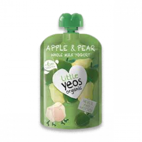 ليتل يوس زبادي عضوي بالتفاح و الكمثرى – 90 غرام